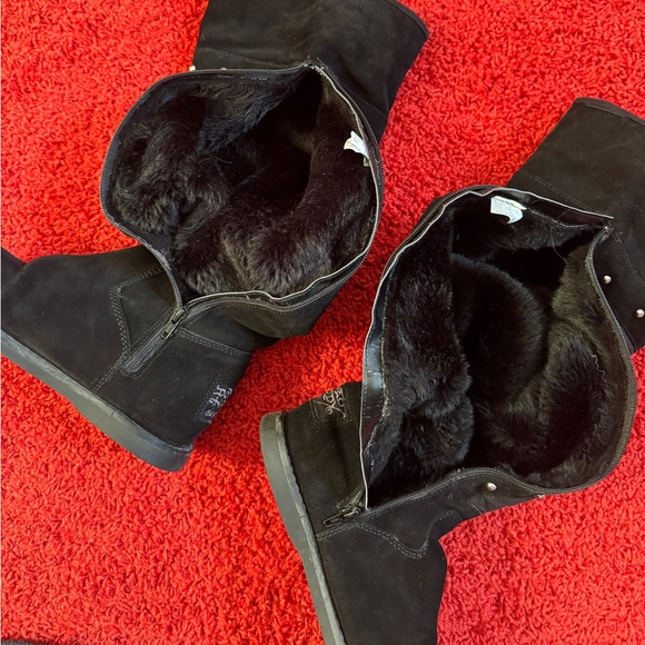 Don Ed Hardy Suede/Fur boots 2013 US8 EUR39 - Picture 11 of 16